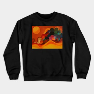 Waves Abstract Crewneck Sweatshirt